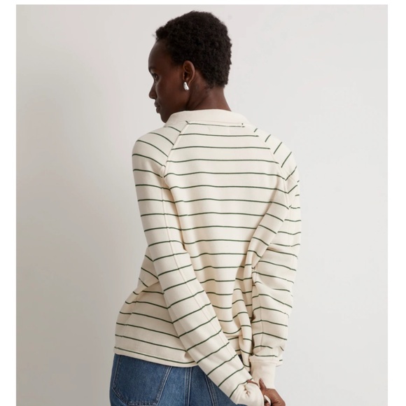 Madewell Betterterry Polo Sweatshirt NWT Size XS - Picture 3 of 9